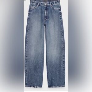 Zara x Steven Meisel limited edition wide leg jeans sz 38/us6 run big/tall girls